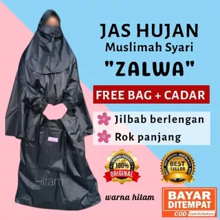 Jas Hujan Rok Jumbo Raincoat Bigsize Syari Jas Hujan Wanita Muslimah Jas Hujan Rok Wanita Waterproof