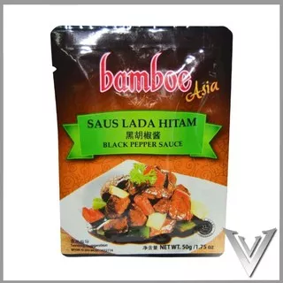 Bumbu Instan - Bumbu Asia - Bumbu Bamboe Asia Saus Lada Hitam | Black Pepper Sauce 50 Gr - Halal