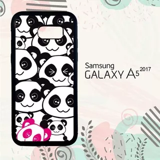 Casing Samsung A5 2017 Custom Hardcase HP Panda Kawai Cute L0412