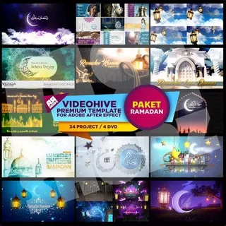 Paket Ramadan 4 DVD - Videohive Premium Template Adobe After Effect produk original