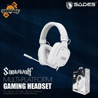 SADES SNOWWOLF SA-722S WHITE Gaming Headset