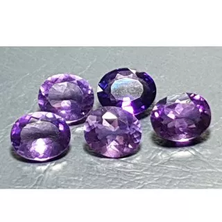 Batu permata amethyst quartz kecubung ungu cutting