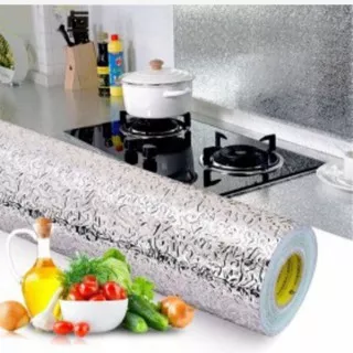 wallpaper aluminium foil anti minyak waterproof