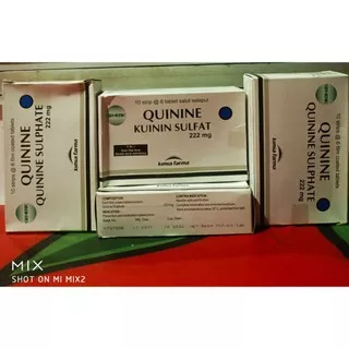 OBAT QUI NINE 222MG-Obat Quini ne 222mg-Box isi 60 Tablet-Obat Malaria-KF-Murah-Original