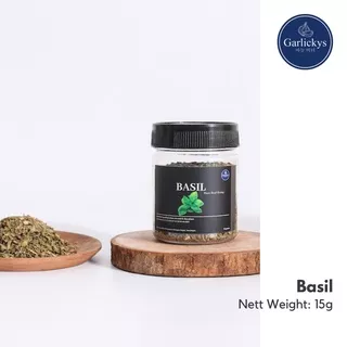 Basil Bubuk / Basil Kering / Basil Leaves / Daun Basil Premium Quality by Garlickys