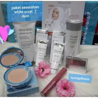 PAKET SESERAHAN WARDAH WHITE SCRET 7 ITEM/WARDAH PAKET SESERAHAN LENGKAP/ WARDAH HANTARA NIKAH/PAKET KOSMETIK SESERAHAN/PARCEL WARDAH(FREE BOX)