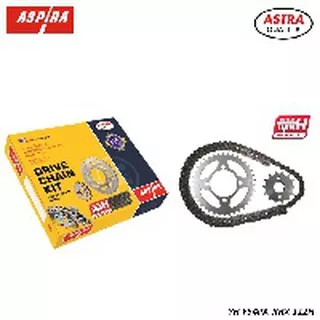 MX Paket Gear Set Drive Chain Rantai Gigi Roda Motor Jupiter MX 135 125 Non Kopling