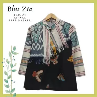 BLUS TENUN KOMBINASI BATIK FURING TRICOT