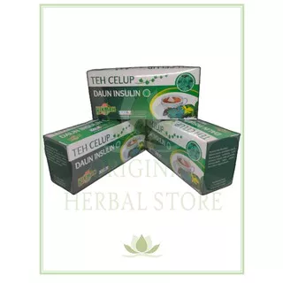 Teh Celup Daun Insulin Hikmah isi 20 - Obat Diabetes - Teh Daun Insulin - Teh Herbal - Daun Insulin