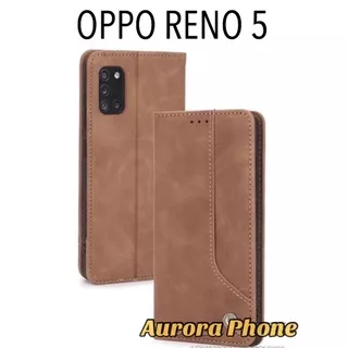 Case Wallet Oppo Reno 5 Flip Case Pola Case Dompet Kulit Slot Kartu Reno 5 / Leather Case POLA Oppo Reno 5 / Pola Oppo Reno 5 / Flip Case Oppo Reno5 Pola