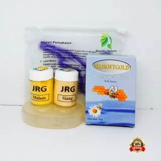 paket set Cream JRG Whitening Biosoft plus Sabun asli Original 3in1 kemasan baru