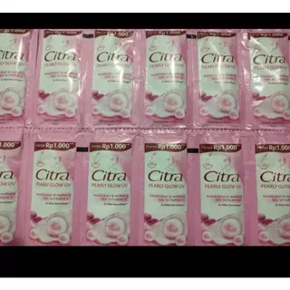 Citra Body Lotion Pearly glow UV korean pearl & mulberry 9ml (12pcs)