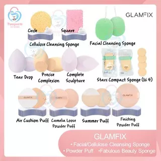 Glam Fix Fabulous Beauty Sponge / Cleansing Sponge / Powder Puff - Spons Bedak Makeup Cuci Muka