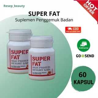SUPER FAT ORIGINAL 60 Kapsul - Penggemuk Badan Best Seller Super Ampuh