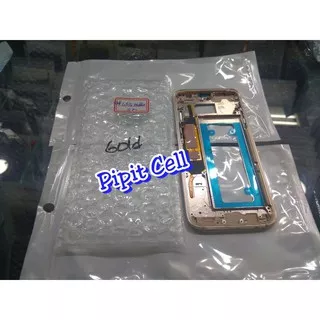 Frame Tulang Tengah Tatakan Lcd Bazel Bazzel Samsung S7 EDGE G935 ORI