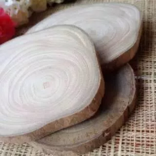 Wood slice kayu jati