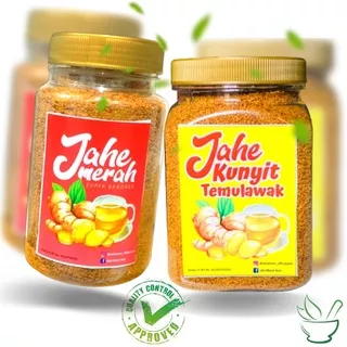 Jahe Merah Bubuk Murni Habbatussauda Kunyit Temulawak Gula Aren Asli Super Original Instan Herbal Bandrek Premium Red Ginger Melati Noni
