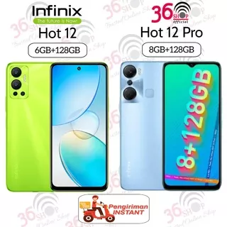 Infinix Hot 12 + Infinix Hot 12 Pro [6GB+128GB] [8GB+128GB NFC] Garansi Resmi Infinix 1 Tahun