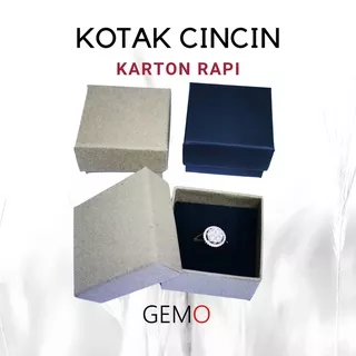 Kotak Cincin Model Kardus - Ring Box Perhiasan Tempat Perhiasan Jewelry Set Murah Seserahan Nikah Tempat Jewelry Murah Cocok Untuk Gift / Hadiah, Lamaran, Mahar Pernikahan, Hantaran Tunangan, Seserahan Pernikahan