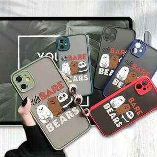 Xiaomi Redmi Note 9S 9T 9 Pro 8 7 6 5 3 5A Prime Xiomi Redme Not Untuk Phone Case Soft Casing Silicone Full Cover Camera Lens Protector Bare Bears Clear Matte Shockproof Back Cases Hp Handphone Softcase Sofcase