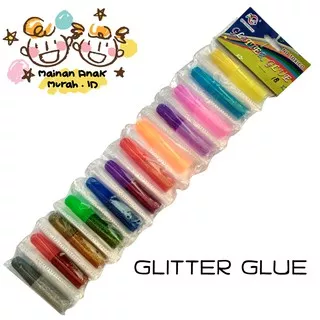 Glitter Glue / Glue Stick Glitter / Lem Glitter Warna Warni