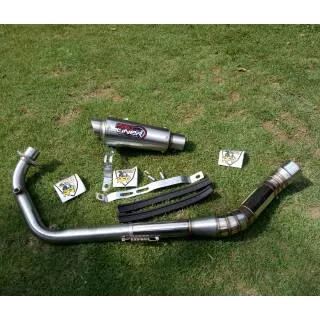 KNALPOT PROLINER TR-1 SHOTR ALL MOTOR KNALPOT PROLINER CBR150R, SONIC, VIXION, FU, TIGER, R15 MX