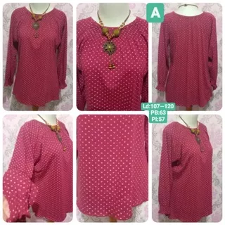 BLOUSE/blouse jumbo wanita murah/ baju atasan jumbo