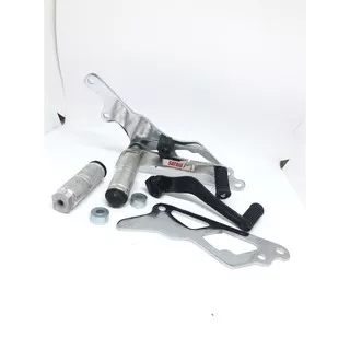 FOOTSTEP depan UNDERBONE motor SATRIA FU OLD NEW chrome besi tebal 1 set - step underbone set oper gigi motor SATRIA FU CHROME TEBAL