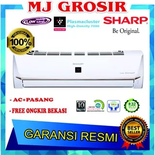 AC SHARP AH-AP 05 UHL 0.5PK 1/2PK + PASANG R32 PLASMA CLUSTER LOW WATT - Putih