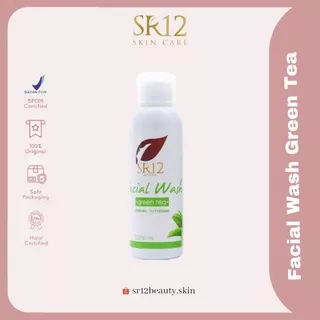 SR12 Facial Wash Green Tea 100ml - Untuk Wajah Berjerawat - Berminyak - Sensitif