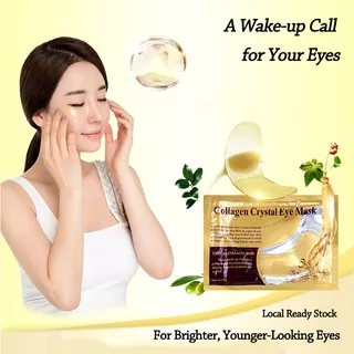 COLLAGEN CRYSTAL GOLD EYE BAG MASK Masker Mata EYEMASK Kantong Black Panda Anti Aging Wrinkle Emas