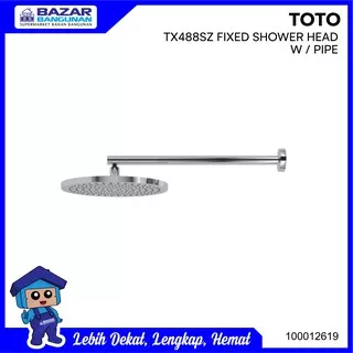 Toto - Wall Mounted Fixed Head / Kepala Shower Tanam Tx 488 Sz / Tx488Sz