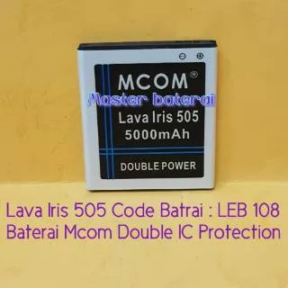 baterai Lava Iris 505 Code Batrai : LEB 108 Batrai Lava 505 Leb108 Double IC Protection