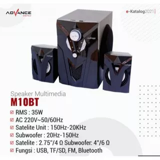 Speaker Multimedia Bluetooth Advance M10BT
