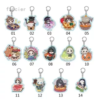 Identity V Keychain Acrylic Man Key Chain Aesop Carl Women Key Ring Game Pendant Kids Key Holder Jewelry Brelok Kael Invoker