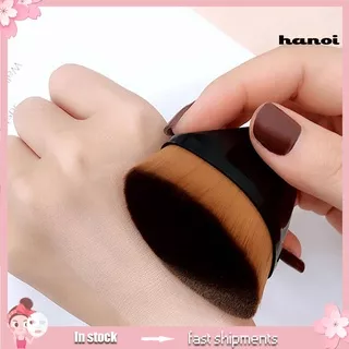 HQTM_Portable Flat Top Hexagon Face Powder Foundation Makeup Brush Cosmetic Tool