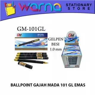 PEN/PULPEN/BOLPEN/BALLPOINT GAJAH MADA GEL INK PEN 101 GL EMAS