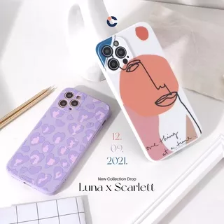 Luna x Scarlett (Casing Silikon) Casing Iphone Aesthetic 11 11 Pro Max 12 12 Pro Max LENSCOVER