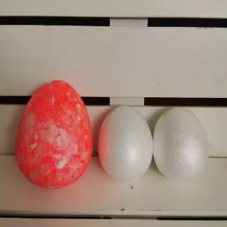 Telur gabus 12pc / Telur foam / Telur paskah / telur teluran / telur prakarya
