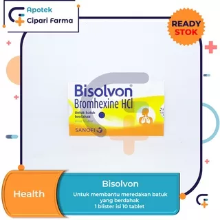 Bisolvon Tablet Obat Untuk Batuk Berdahak | Pengencer Dahak isi 10 Tablet