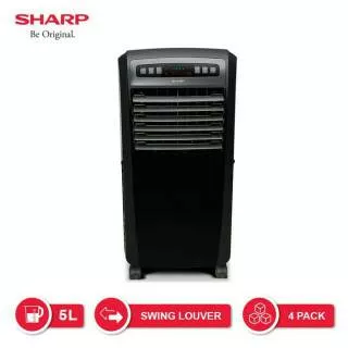 Sharp PJ A55 TY - B Air Cooler PJ A55TY / Air Cooler Penyejuk Udara PJ-A55TY-B (Black/Hitam) Gratis Ice Pack Remot