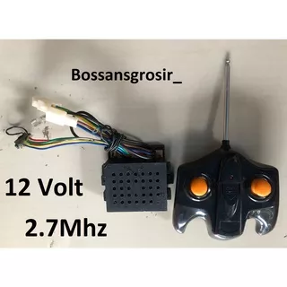 Receiver Dan Remote Control Set 2,7mhz 12v Radio (modul PCB) mobil aki,pliko,PMB,unikid Dll Termurah