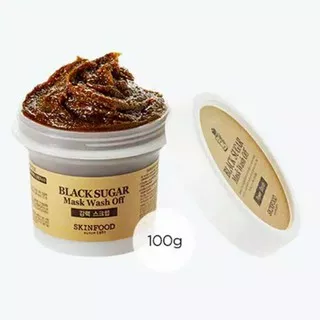 Skin Food Black Sugar Mask Wash Off 100 gr | Skinfood Face Scrub
