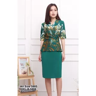 (RESTOCK) LB INDONESIA | ONE SET ATASAN SEMI BLAZER DAN ROK MIDI SCUBA / ONE SET / SETELAN BLOUSE DAN ROK / SETELAN PREMIUM / SETELAN BLOUSE / PAKAIAN WANITA / PAKAIAN PEREMPUAN