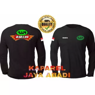 Kaos Logo Rapi/Baju Rapi Raider/Atasan Rapi Raider Radio Antar Penduduk Indonesia Lengan Panjang