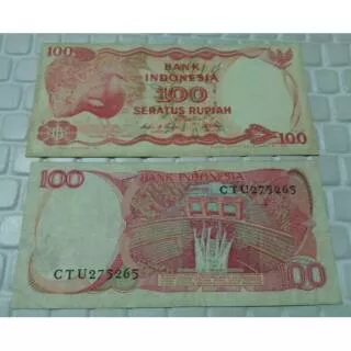 Uang Kuno Rp 100 Gaura Victoria Tahun 1984 #Bekas1