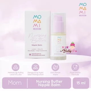 Momami Nursing Butter Nipple Balm Lanolin Cream Puting Menyusui Berry Mart