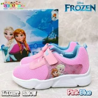 Sepatu DISNEY Frozen Light Snow Pink Blue