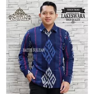 Batik Lakeswara Kemeja Batik Pria Lengan Panjang Bahan Tenun by Batik Sultan