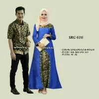 Batik Couple Gamis Longcardi / Sarimbit Sarwendah Savana